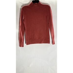 PRESTON & YORK PREMIUM Women's Red Cashmere Mock-Neck Long Sleeve Sweater SZ XS